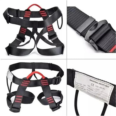 Outdoor Harness Sports Rock Climbing Half-Body Safety Protection Equipment Waist Support Aerial Survival Mountain Tools