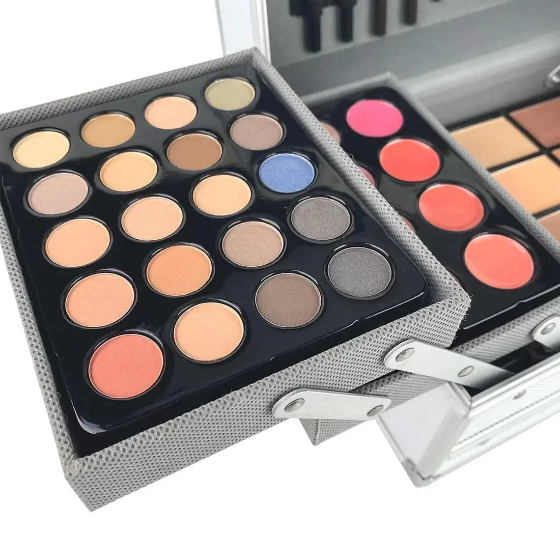 Makeup Set Box Eyeshadow Lip Blush Nail Polish Eyebrow Pencil Multi-functional Palette
