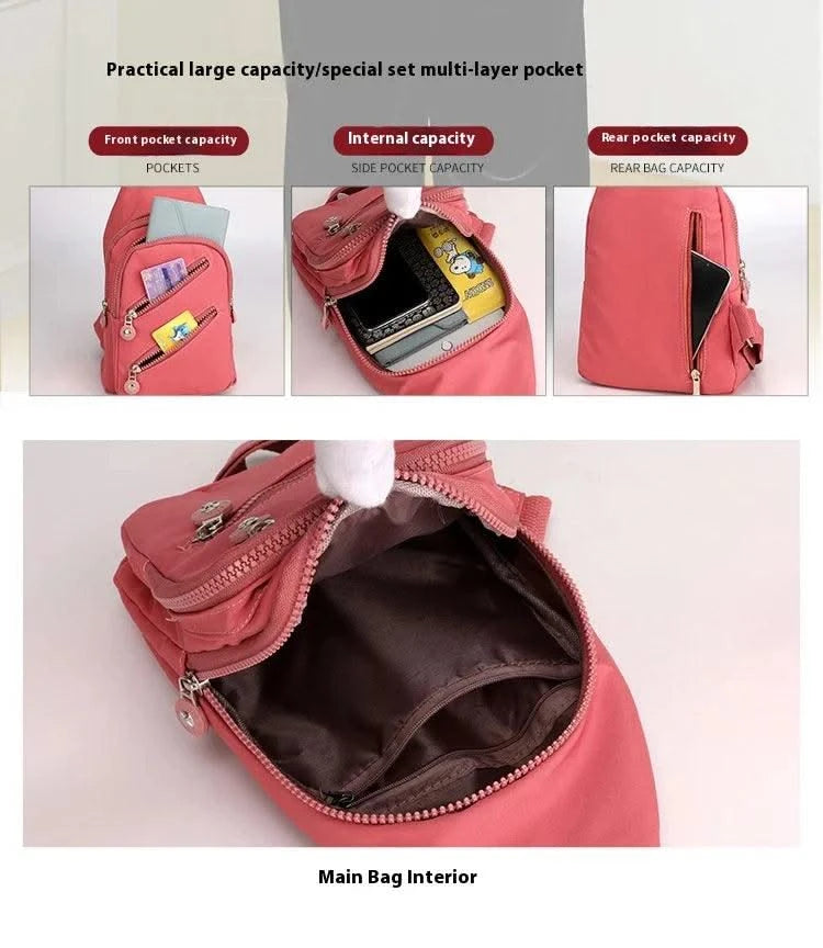 Sling Chest Bag for Women Nylon Fashionable