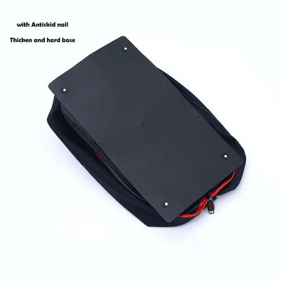 BIG Thick Ice Ski Snow Boots Bag Skate Helmet Portable Carry Shoulder Snow Shoes Bag Non-slip For Snowboard Accessories Black