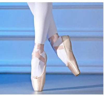 Women Professional Ballet Dance Shoes Child and Adult Ballet Pointe Dance Shoes with Ribbons Shoes Woman Zapatos Mujer Sneakers