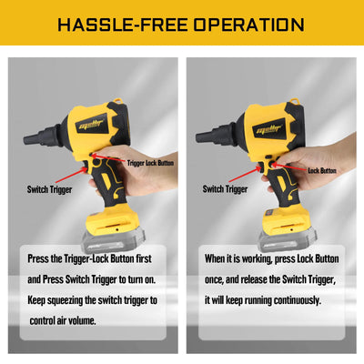 Cordless Air Pump Air Duster Compatible with Dewalt 18V 20V Battery(Tool Only) Compressed Air Blower for Home Cleaning, Outdoor