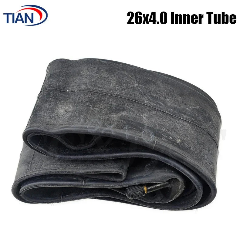 20/24/26 Inch Beach Bike Snow Bike Inner Tube 20x4.0/24x4.0/26x4.0 AV Schrader Electric Bike Fat Tire Cycling Tyre Rubber Tube