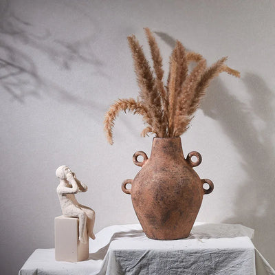 Ceramic Vases Retro Style Homestay Decorations Antique Hotel Art Flower Arrangements Home Decor Items