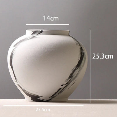Ceramic Vases Large Home Decoration Flower Bottle Modern Elegant Nordic Interior Minimalist Vases for Centerflowers of Tables
