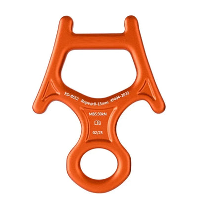 Aluminum Alloys Downhills Descender Rappel Belays Abseiling Mountaineering Device for Rock Climbing and Succour
