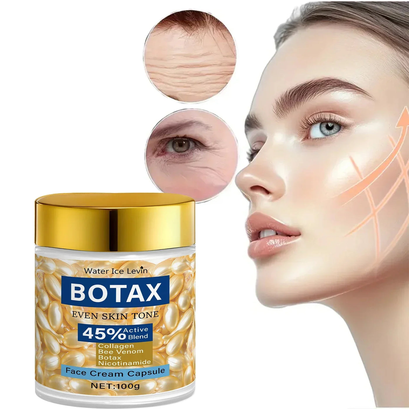 Retinol Firming Face Moisturizer for Day and Night Use with Vitamin C and Hyaluronic Acid for Hydrating and Nourishing Skin