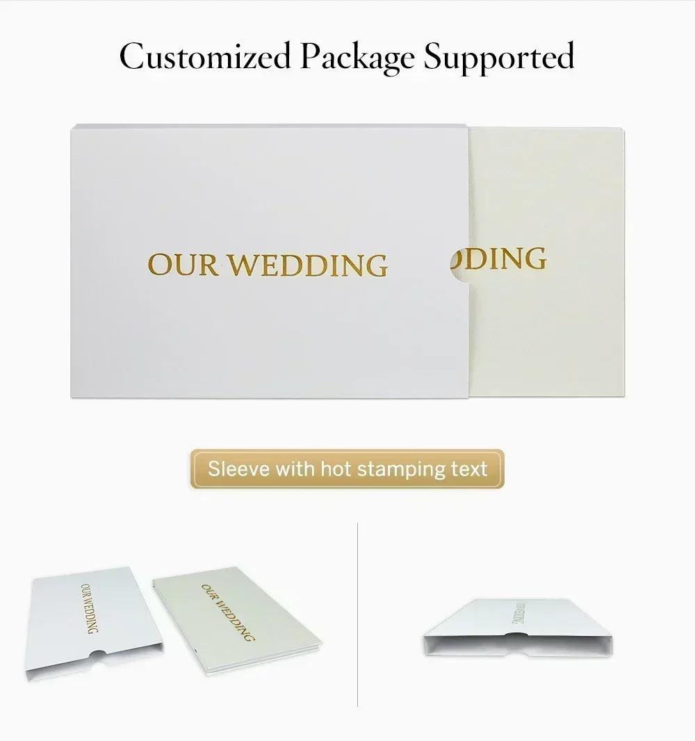 Linen bound video book wedding album up to 3 hours of video