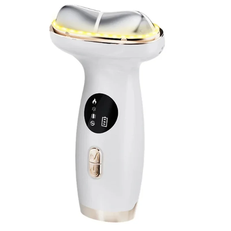A52Q-Red Light Therapy LED Facial Massager Cold Heat For Face Neck Eye Lifting Firming Depuffing Sculptor Skin Care