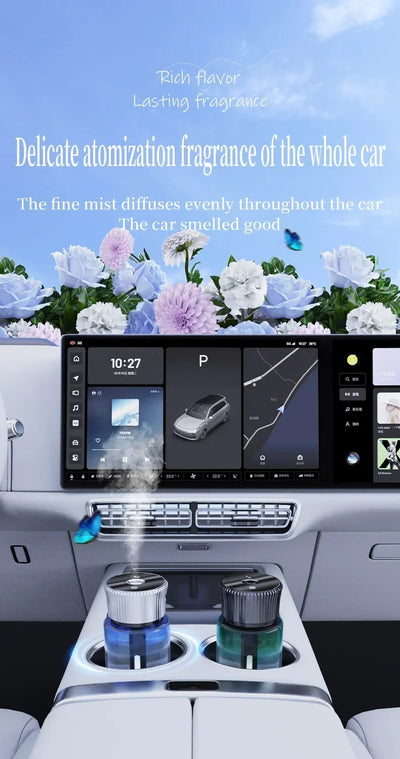 Smart car fragrance diffuser; car fragrance; automatic car fragrance diffuser; starry ceiling environment. USB car fragrance dif