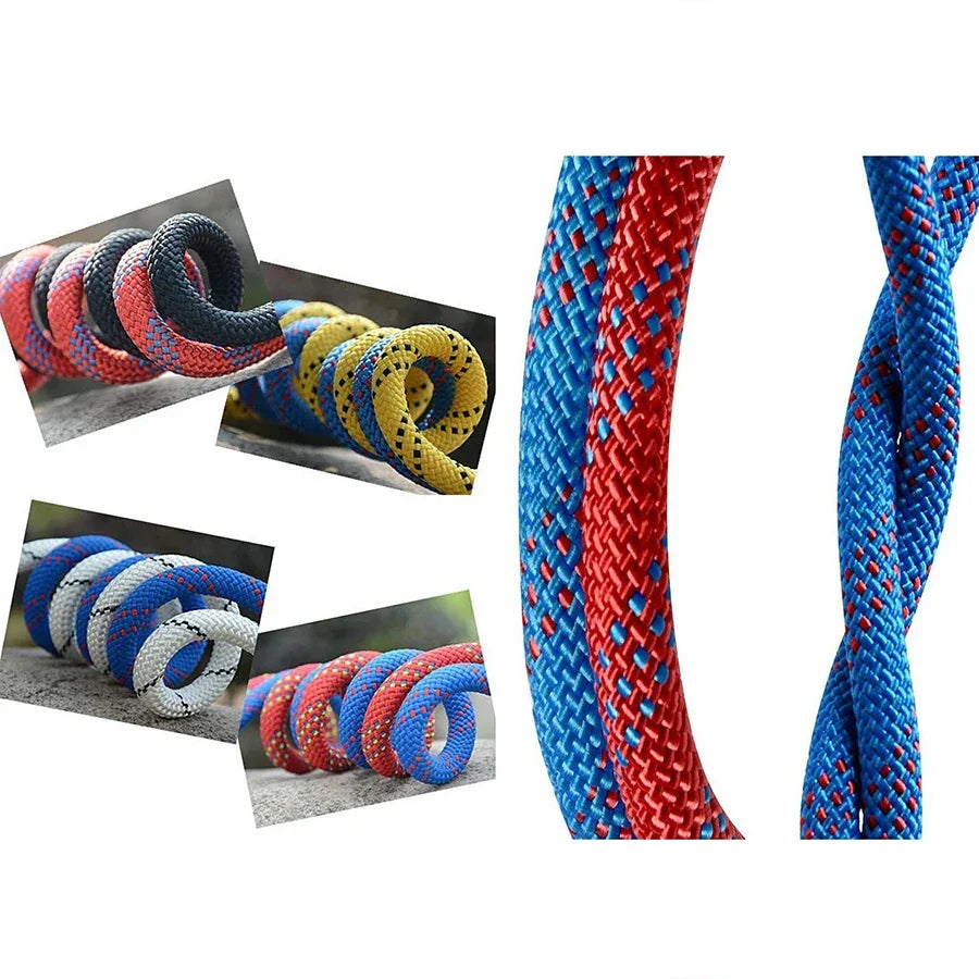 Thickened 10m Safety Life Rope Climbing Rope Static Rock Mountaineering Rope Outdoor Survival Fire Escape Car Rescue