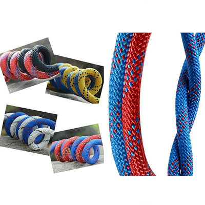 Thickened 10m Safety Life Rope Climbing Rope Static Rock Mountaineering Rope Outdoor Survival Fire Escape Car Rescue