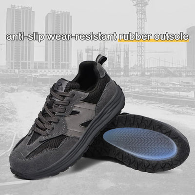 Men's safety shoes  Steel Toe Shoes Anti-Smashing Work Shoes Lightweight Breathable Composite Toe security-protection sneakers