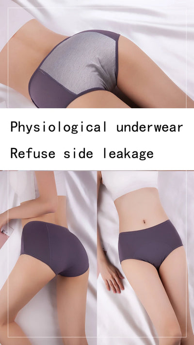 Leak Proof Menstrual Panties Women Underwear Period Cotton Waterproof Briefs Plus Size Female Physiological Breathable Pants
