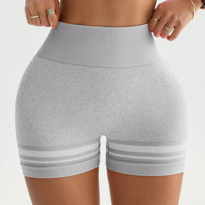 New Women V Back Line Shorts Elastic Running Biker Scrunch Sports Gym Pants Yoga Fitness Workout Training Casual Tights