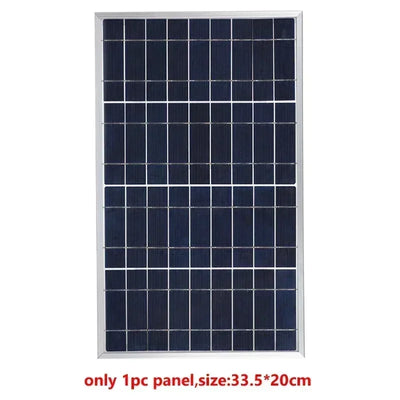 Outdoor Solar Panel 600W 12V Polycrystalline USB Power Portable Rechargeable Solar Cell Solar Generator for Home Lighting Camp