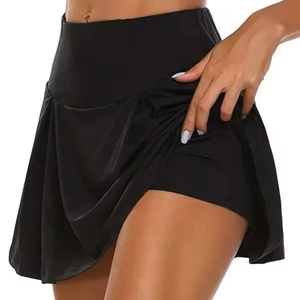 Tennis Skirt with Built-in Shorts Women Summer Mini Skirt Stretch Flowy Golf Skirt Teengirl Balletcore Gym Sporty Outfit