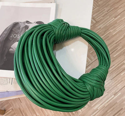 Handbags for Women 2025 New in Gold Luxury Designer Brand Handwoven Noodle Bags Rope Knotted Pulled Hobo Silver Evening Clutch