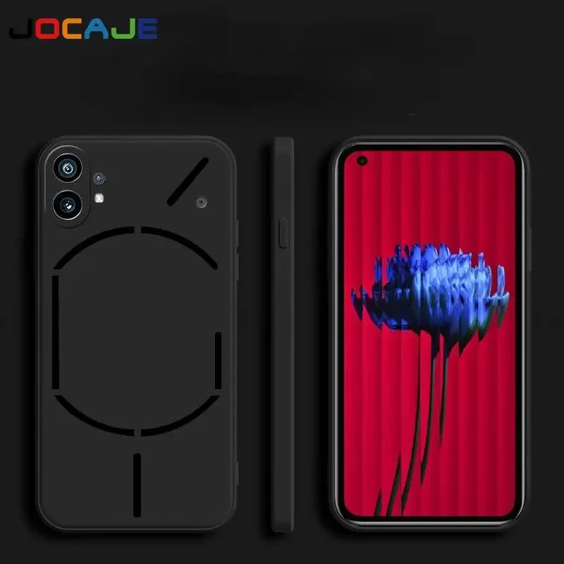 Liquid Silicone Phone Case For Nothing Phone 2 Slim Matte Cover For Nothing Phone 1 Protective Lens Camera Soft Phone Back Cover