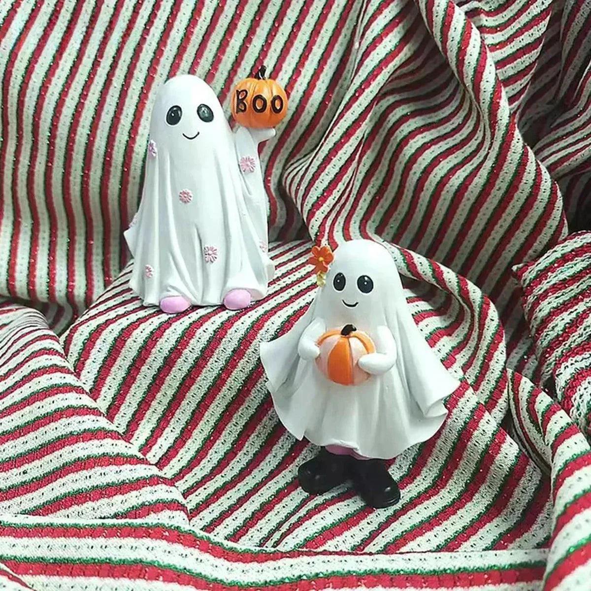Home resin halloween decorations cute ghost desktop ornaments