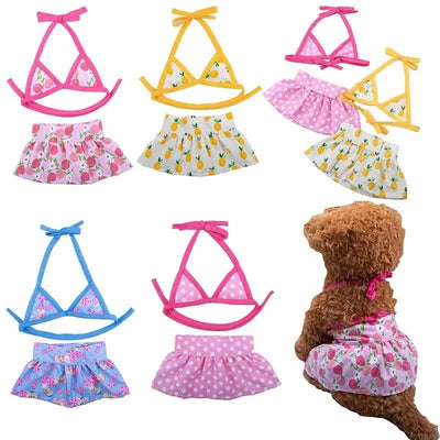 Summer Pet Clothing Pet Bikini Set Swimwear Teddy Beach Cat and Dogs Clothing Pet Swimwear Cooling Vest for Dog Dog Vest