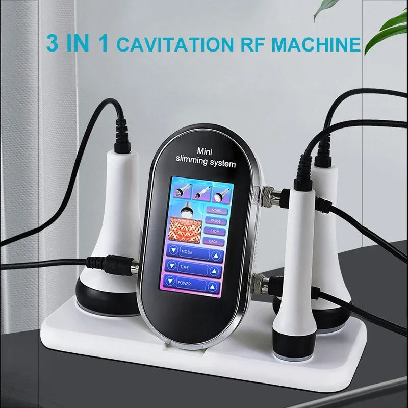 NEW RF&EMS 3In1 Cavitation Ultrasonic Body Slimming RF Lifting Machine Beauty Device Massager Skin Tighten Face Skin Care Tool