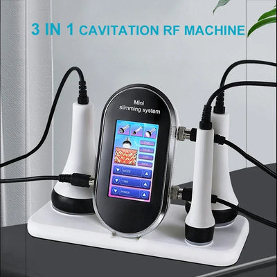 NEW RF&EMS 3In1 Cavitation Ultrasonic Body Slimming RF Lifting Machine Beauty Device Massager Skin Tighten Face Skin Care Tool