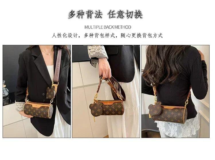 Famous designer popular classic elegant handbags leather ladies crossbody shoulder bag versatile and chic for evening