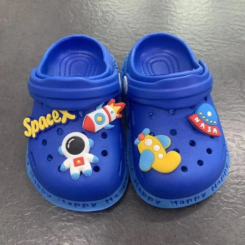 Anti-Skid Cartoon DIY Design Hole Soft Shoes | Baby | Kids Sandals | Children's Shoes | Slippers | Sandy Beach Slip-On Shoes For Toddlers