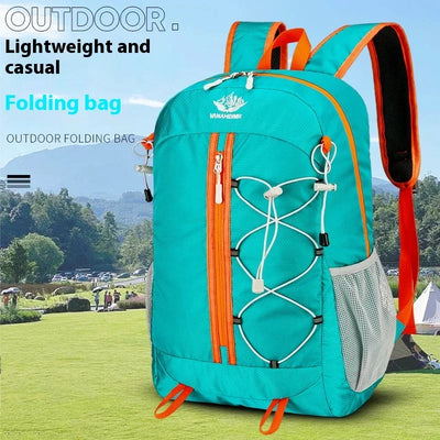 Outdoor Backpack Oxford Buden Mountain Riding Backpack Ultra Light Multifunctional Casual Foldable Backpack Large Capacity