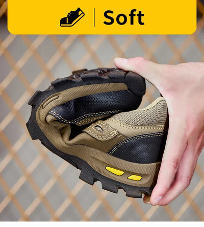 New men's safety shoes, puncture resistant work shoes, men's protective shoes, wear-resistant work boots  Tactical Boots