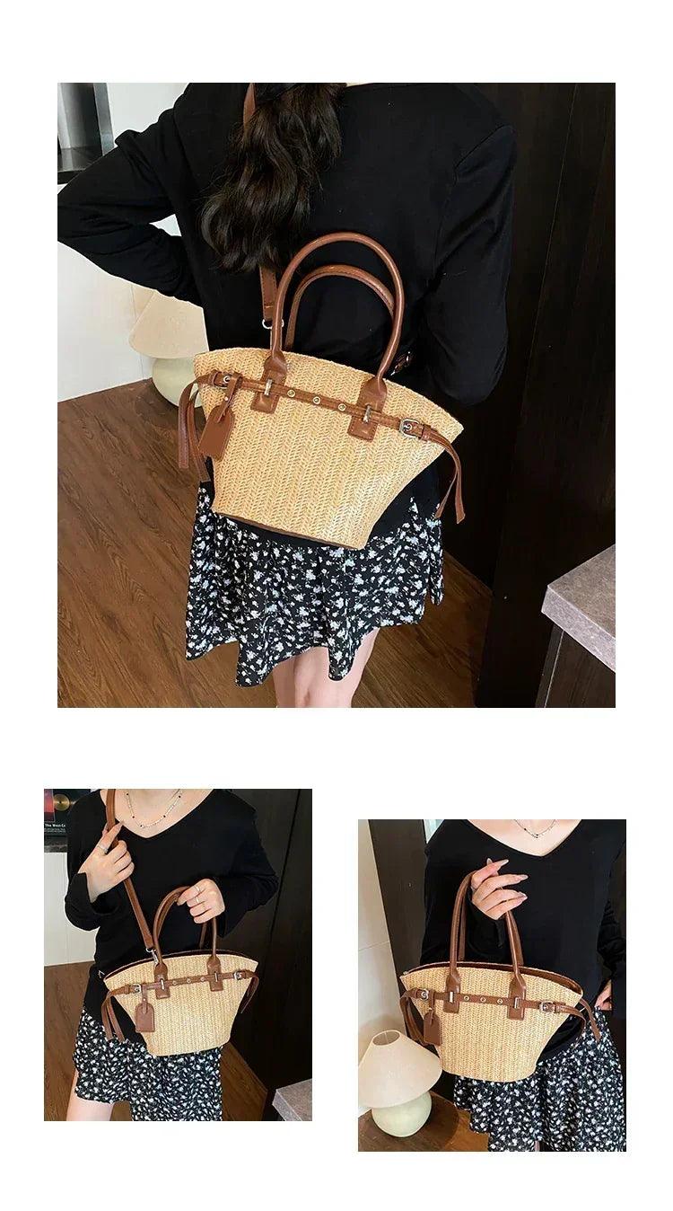 Designer women’s shoulder handbag - elegant leather crossbody bag with adjustable chain strap for ladies
