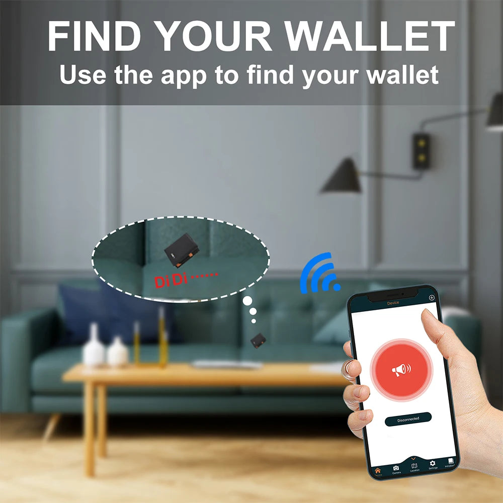 Wallet tracker card for  AIR TAG Smart Billetera con Localiz carteras mujer with Tracker bolsas mujer billetera find my cartera