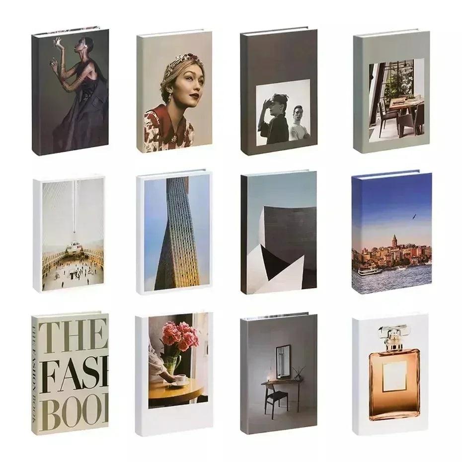 Fake books decoration for home decorative modern simulation fashion book luxury decor club hotel model room soft