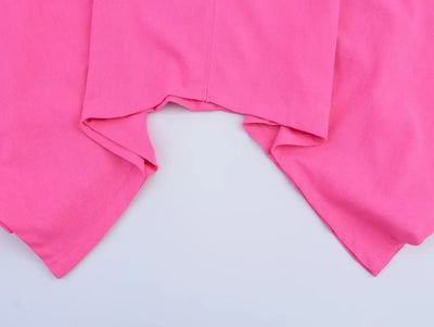 Women's asymmetrical V-neck design linen top