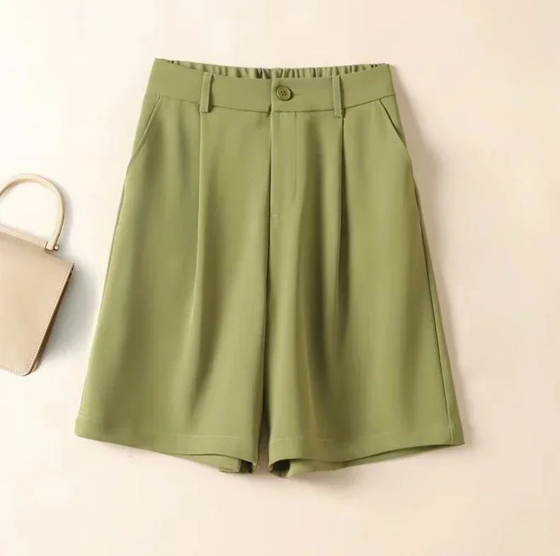 Short Pants Woman Wide Chiffon Shorts for Women Summer Women's Korean Style Designer Kpop Jorts Cheap Streetwear Flowy Comfy Hot