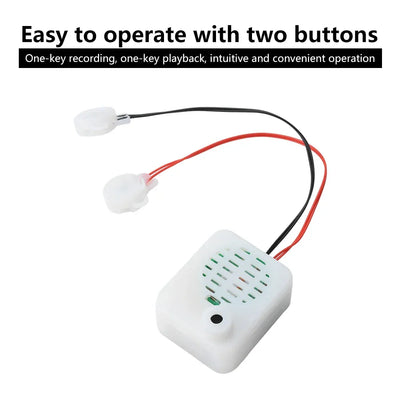 60-Second Recorder Sound Recording Module Two-Button Recorder One Record And One Play Plush Toy Voice Message Recorder Voice Box
