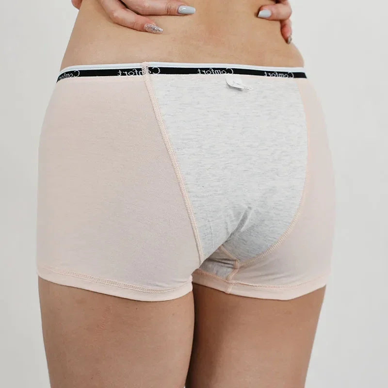 Cotton Menstrual Panties Women Leak Proof Boxer Short Underwear Female Menstruation Period Boyshort Underpants Woman Panty Panti