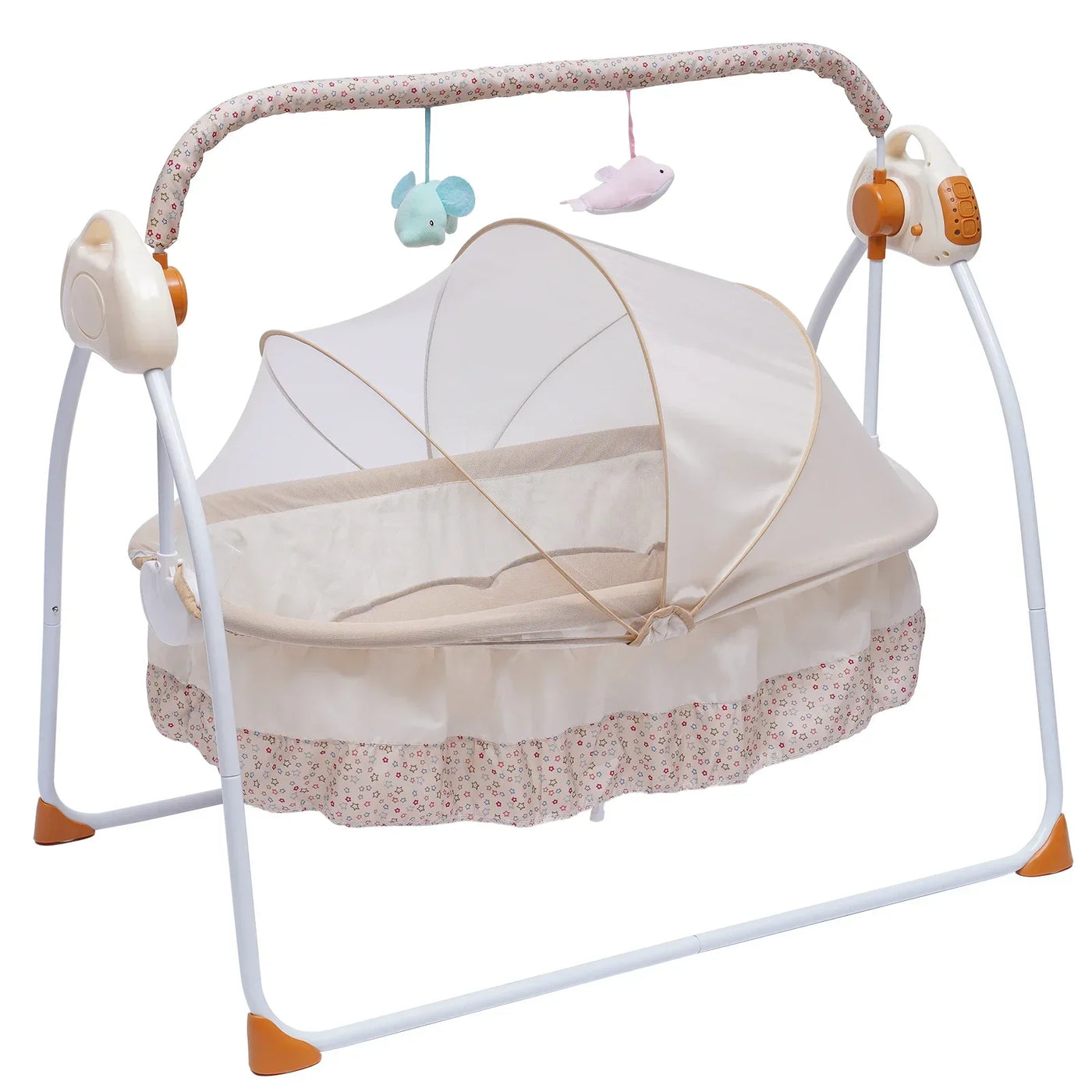 Electric Baby Cradle, Baby Bed, Folding and Soothing, Automatic Swinging, Newborn Bed
