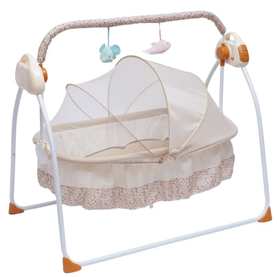 Electric Baby Cradle, Baby Bed, Folding and Soothing, Automatic Swinging, Newborn Bed