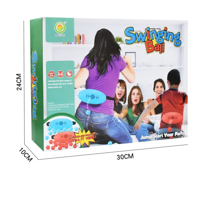 Children's Swinging Ball Toy Parent Child Interactive Competition Game for Boys and Girls Fun Hip Swinging Stress Relieving Toy