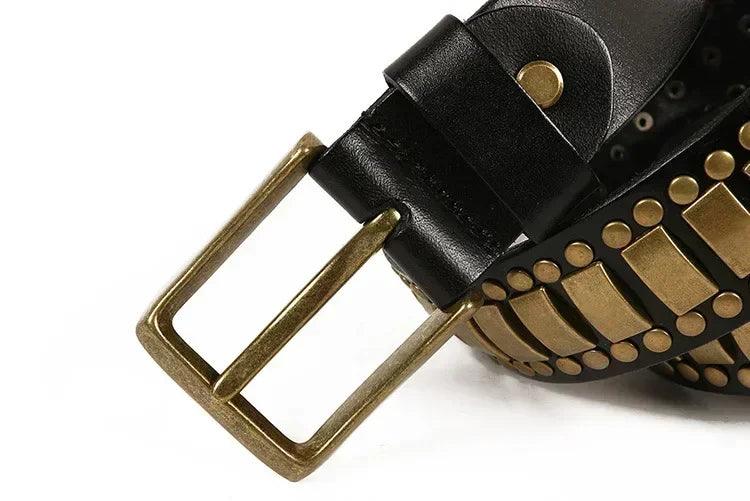 Stylish decorative waistband |original leather pin buckle punk belts | hip hop dress | for men and women