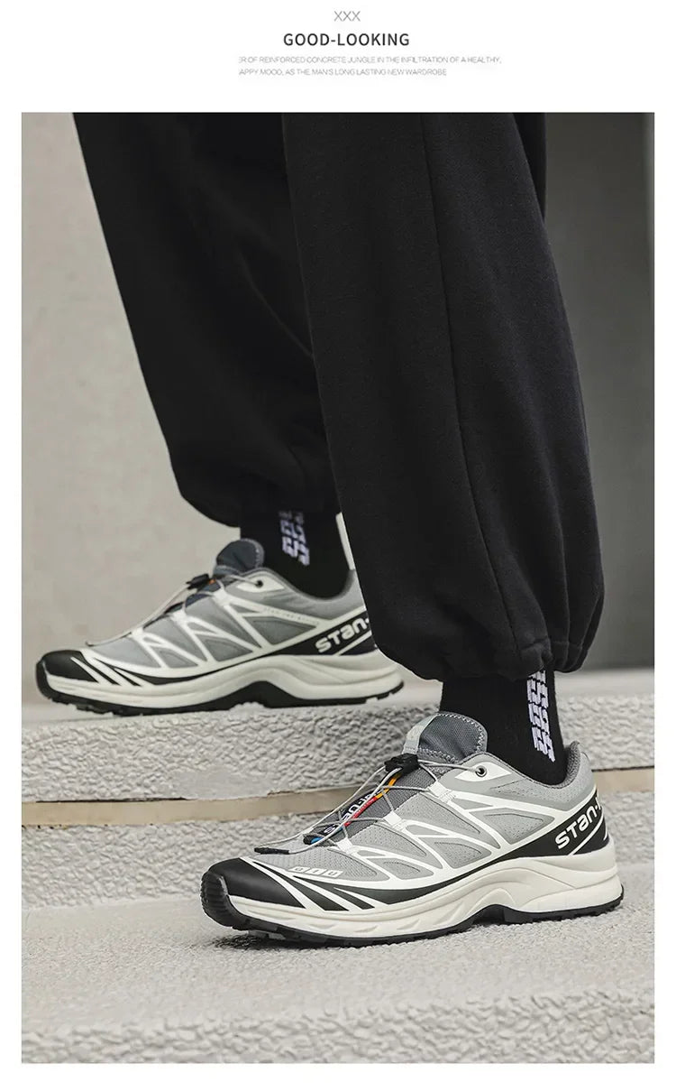 Athletic Shoes For Men Outdoor Hiking Boots New Product Fashion Men Casual Shoes Light Running Sneakers Breathable Elastic Band