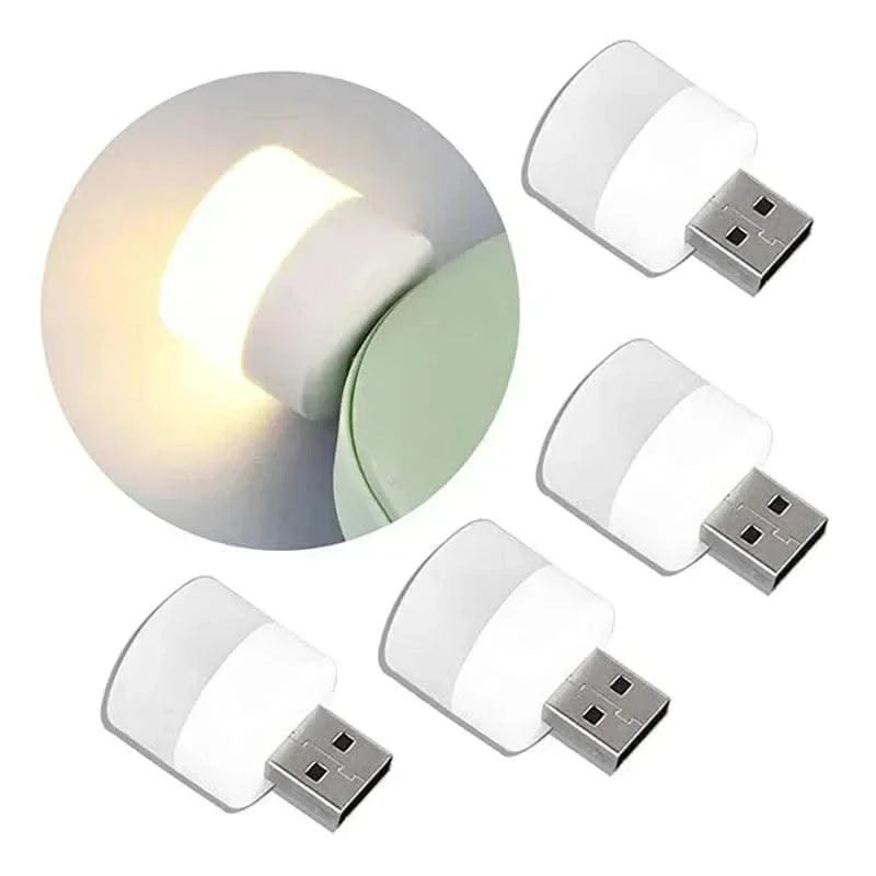 Mini USB Night Light Warm White Eye Protection Book Reading Light Computer Mobile Power Charging USB Plug LED Night Lamp 2025