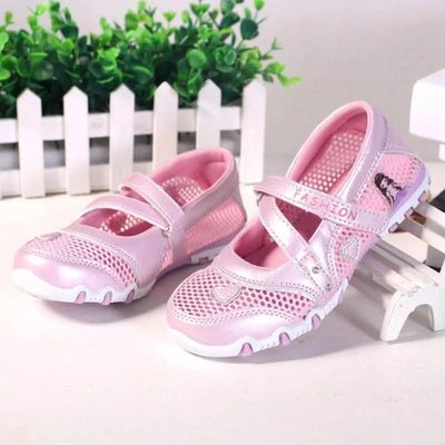 Cartoon Princess Non-slip Children Flat Shoes | Girls Summer Fashion | High Quality Mesh Sandals Kids