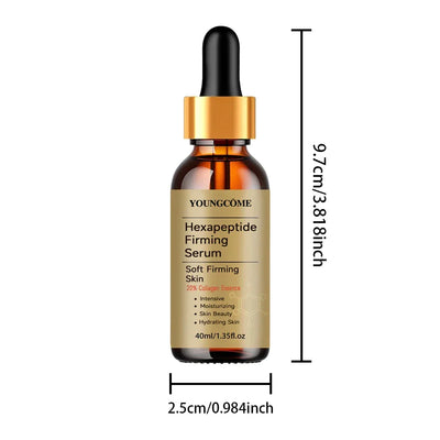 Facial Hexapeptide Anti-Wrinkle Liquid Moisturizing Firming Essence Bright Skin Dark Spot Corrector Face Whitening Serum 2025