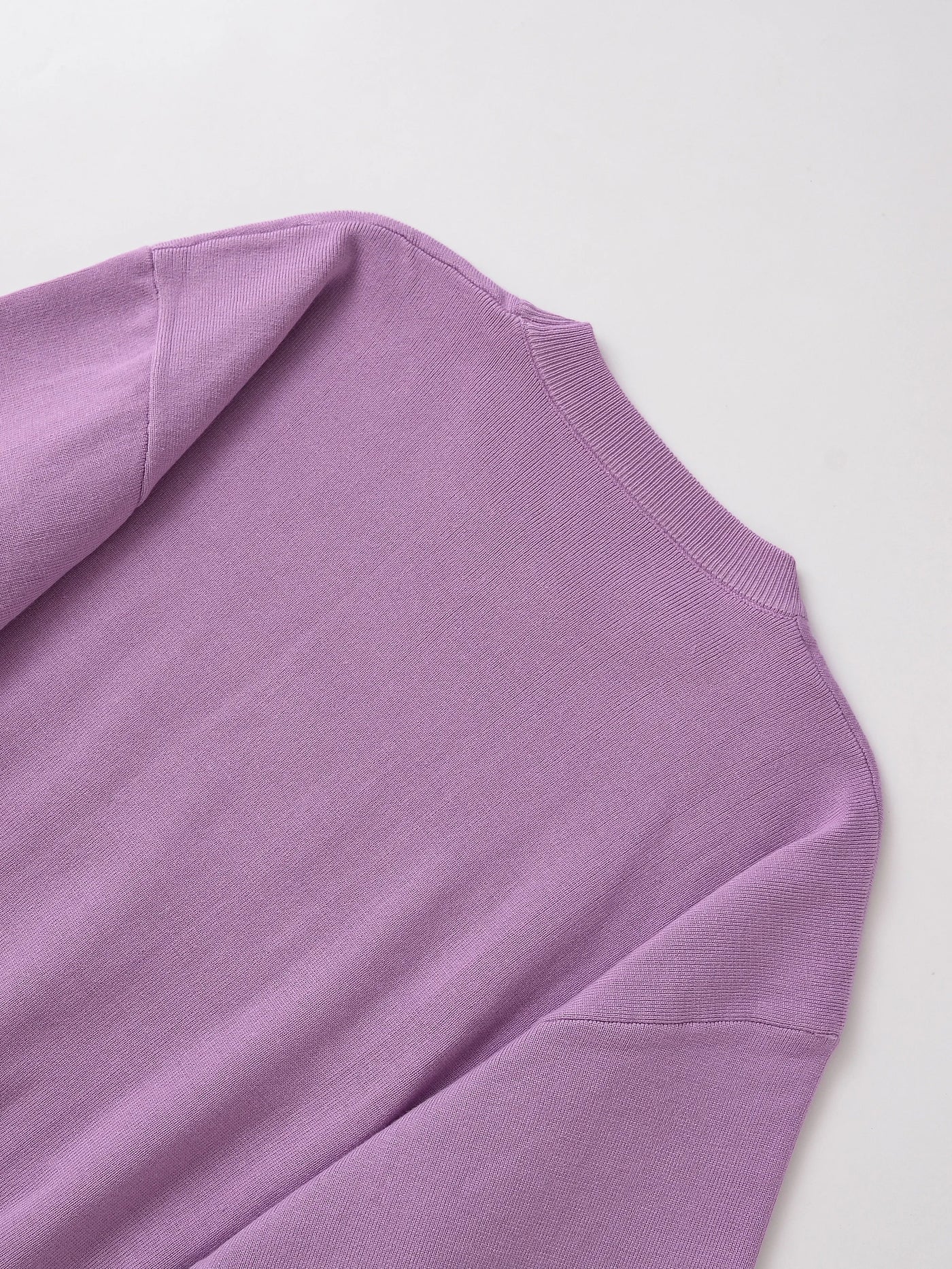 Women's clothing autumn new products simple casual and fashionable ribbed round neck long sleeve knitted sweatshirt