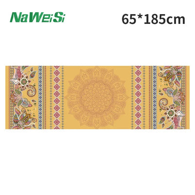 Yoga Mat Towel double-side Velvet Yoga Fitness Isolation Mat non-slip Folding Portable Sports Mat Towel Beach Quick Dry Towel