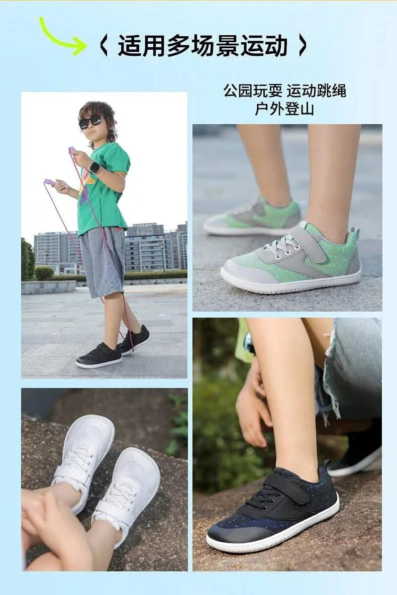 Little Big Kid Wide Barefoot Shoes Boys Girls Minimalist Sneakers Lightweight Non Slip Narutal Children Walking Shoes Skate Flat