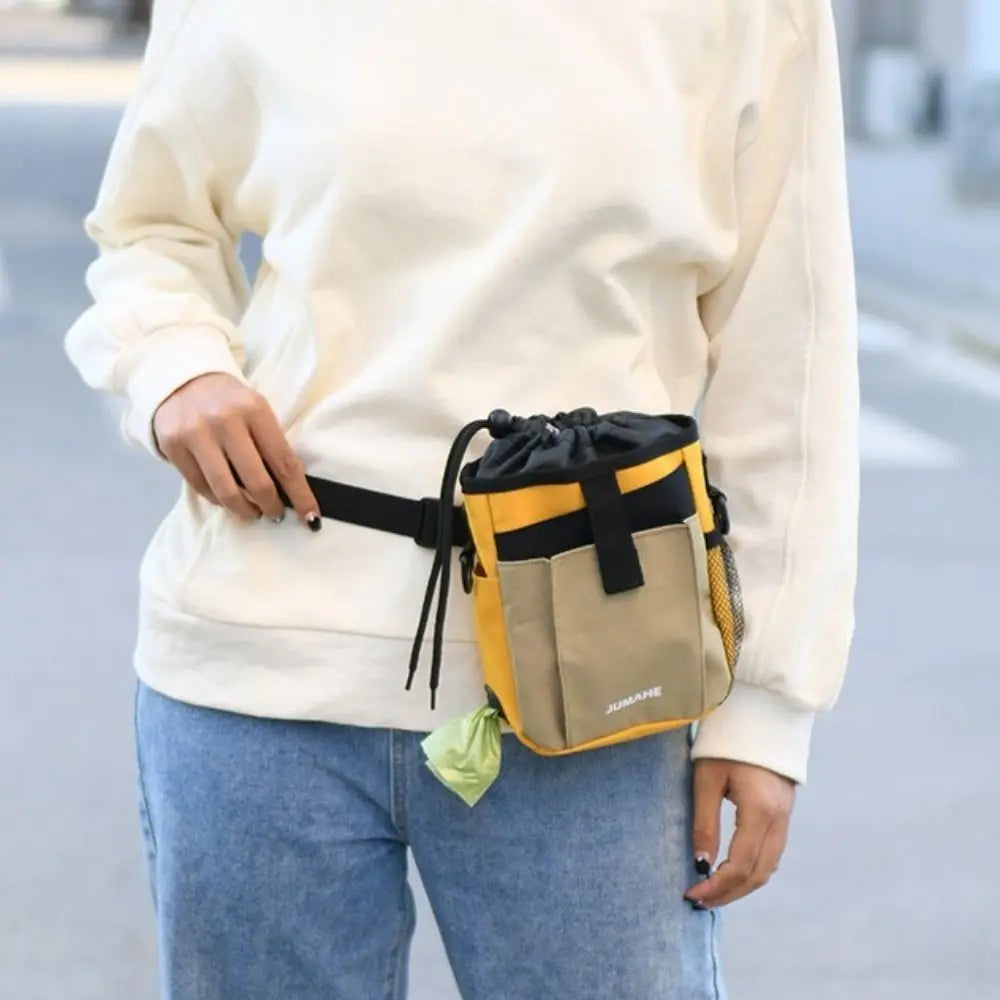 Large Capacity Pet Training Shoulder Bag with Strap Portable Dog Snack Pocket Treat Pouch Fashion Pet Poop Pouch Traveling